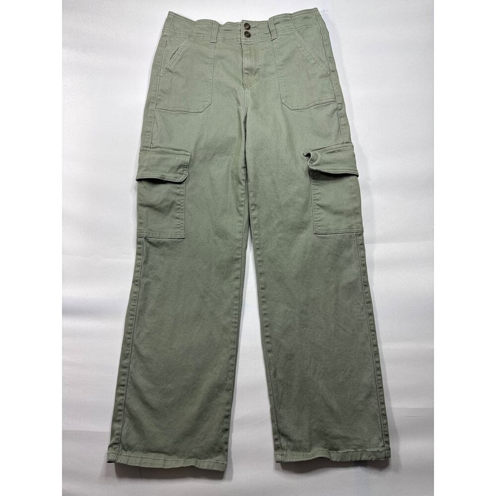 Altar'd State Women's Wide Leg Cargo Army‎ Green Pants - Size 9/29 (29x28.5)